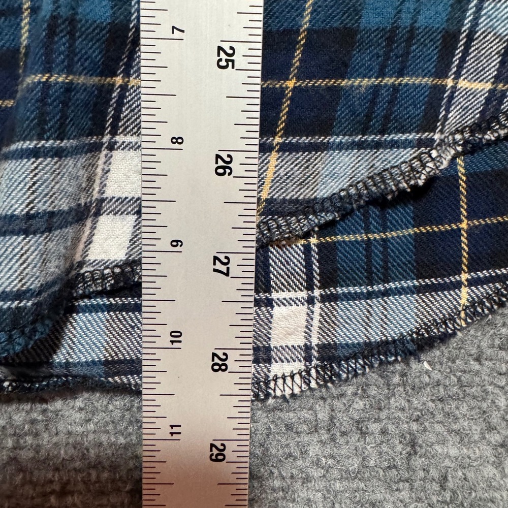 Wrangler Plaid Flannel Shirt Pearl Snap Long Sleeve Western Style‎ Large - Picture 6 of 7